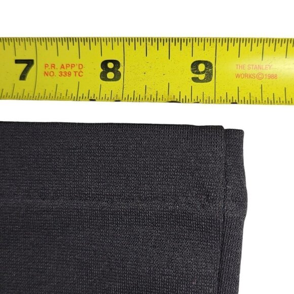 Melissa Paige Ponte Pants Size PM Double Lace Up Detail Pull On Black 29X29 - Picture 11 of 12